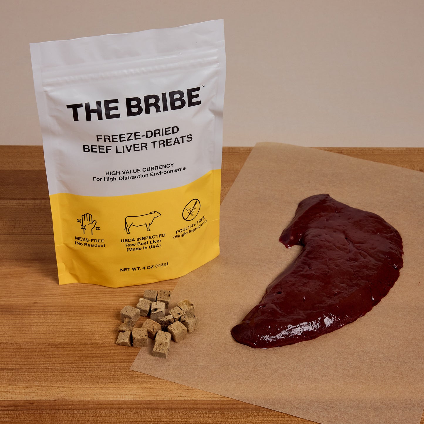 THE BRIBE — Freeze-Dried Beef Liver Treats